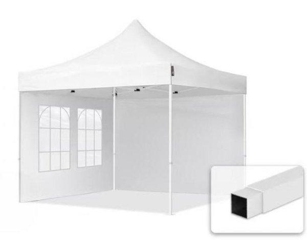 Pop-up összecsukható pavilon, rendezvénysátor 3x3 m ponyva PVC 2db
oldalfallal