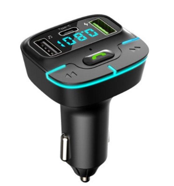 Multi Bluetooth telefon kihangosító / FM transmitter / zenelejátszó 12/24V