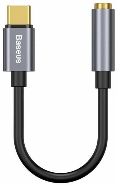 Baseus L54 USB-C - 3,5 mm-es audio adapter, Sötét szürke