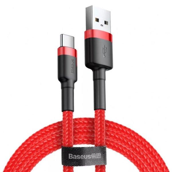 Baseus Cafule USB-USB-C kábel 2A 3m, piros