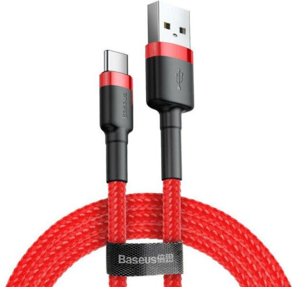 Baseus Cafule 2A USB-USB-C kábel 2m, piros