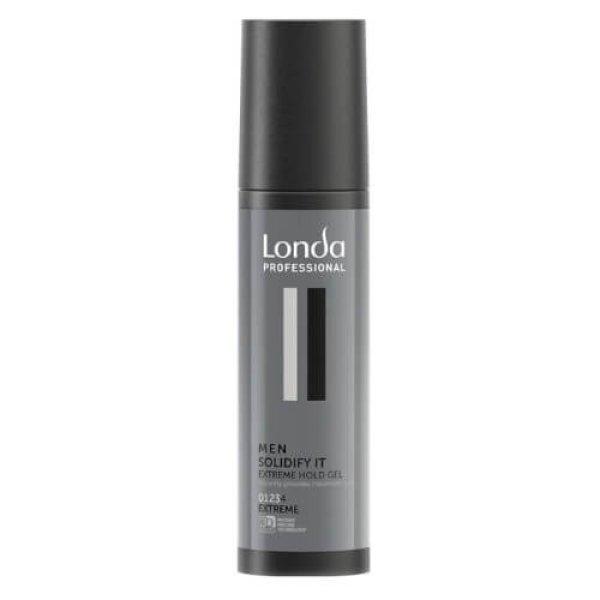 Londa Professional Hajformázó hajzselé extra erős
rögzítéssel Men Solidify It (Extreme Hold Gel) 100 ml