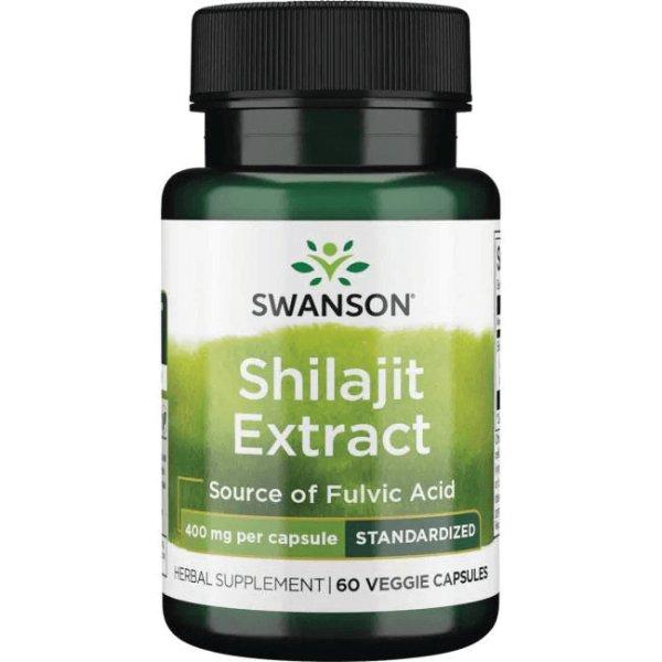 SWANSON Shilajit kivonat 400 mg / 60 db növényi kapszula