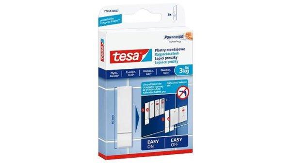 Ragasztócsíkok, utántöltő, TESA "Powerstrips®", sima
felületekre