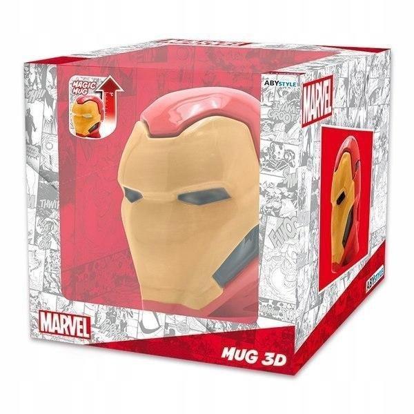 MARVEL IRON MAN 3D Hőmérsékletváltozásos Bögre