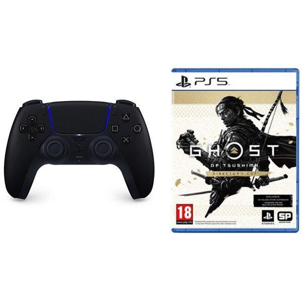 PlayStation 5 DualSense Vezeték nélküli Vezérlő, midnight fekete + Ghost of
Tsushima (Director’s Cut) HU