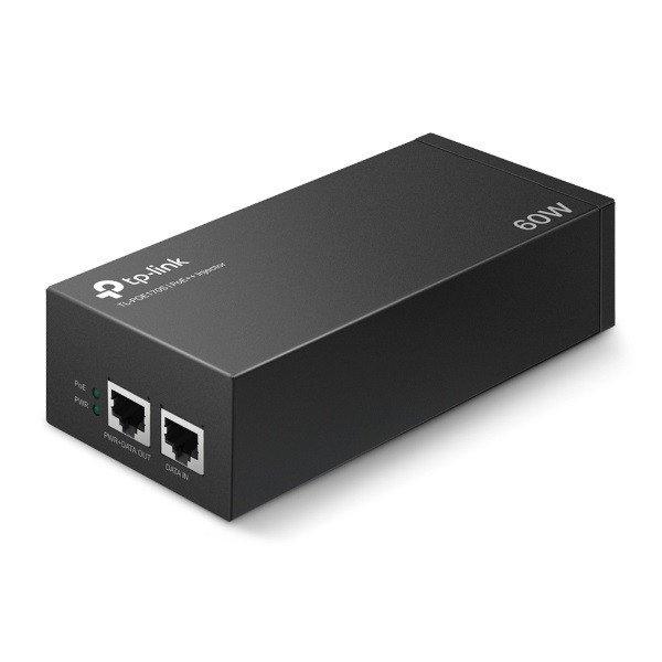 TP-Link PoE Injector adapter - TL-POE170S (60W, af/at/bt PoE+; 2x1Gbps, Max
100m)