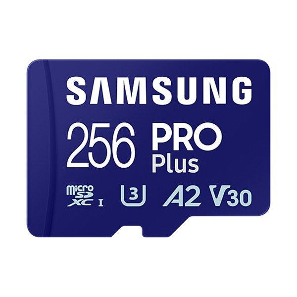 Samsung MicroSD kártya - 256GB MB-MD256SA/EU (PRO PLUS, USH-I, R180/W130,
adapter, 256GB)