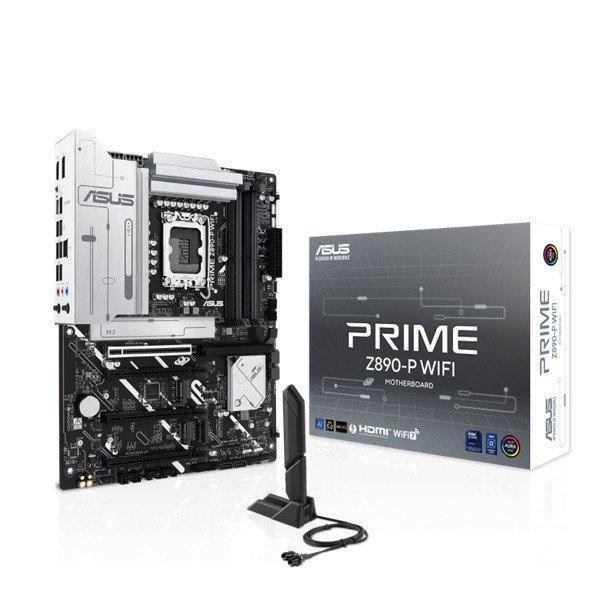 Asus Alaplap - Intel PRIME Z890-P WIFI LGA1851 (Z890, ATX, 4xDDR5 8666+MHz,
4xSATA3, 4xM.2, HDMI+DP)