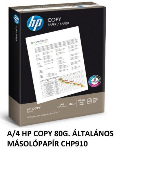 A/4 HP COPY 80G. ÁLTALÁNOS MÁSOLÓPAPÍR CHP910