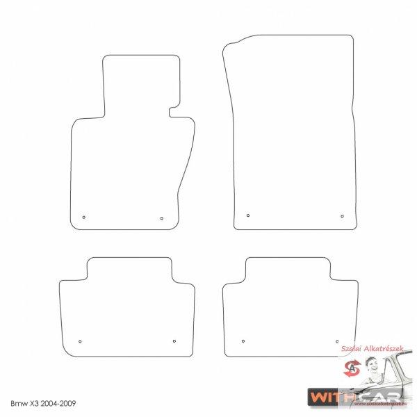 Méretpontos Textilszőnyeg -Bmw X3 (E83) 2004-10/2010