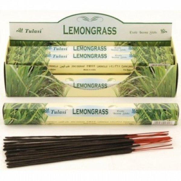 Füstölő tulasi hatszög lemongrass 20 db