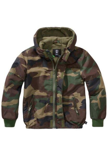 Brandit Kids Windbreaker Frontzip woodland