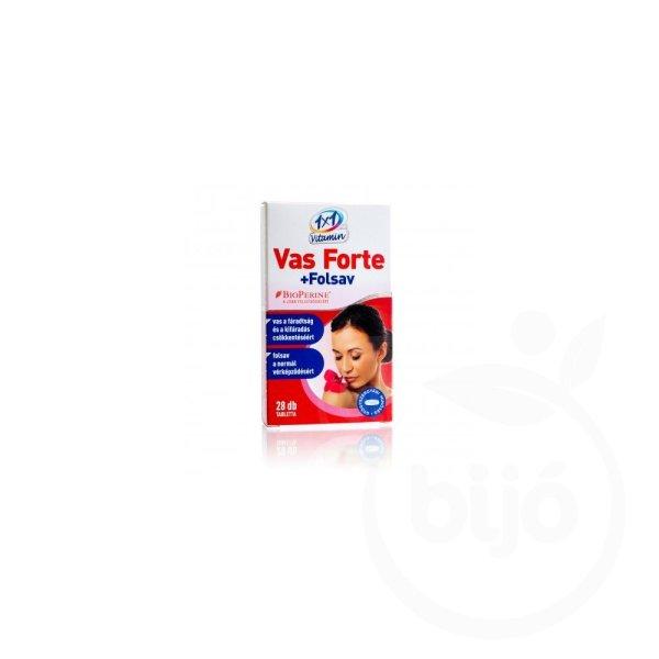 1x1 vitamin vas forte+c+folsav étrend-kiegészítő ftbl bioper 28 db