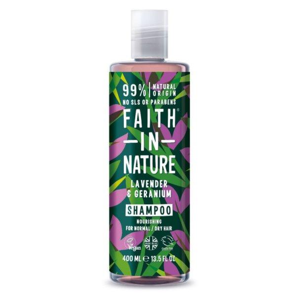 Faith In nature sampon levendula-geránium 400 ml