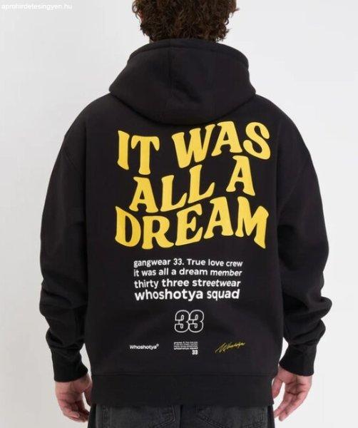 Whoshotya Dreamerz Heavy Oversize Hoodie Black