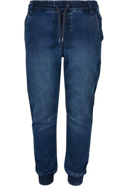 Urban Classics Boys Knitted Denim Jogpants blue washed