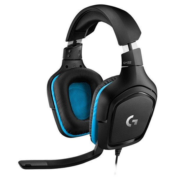 Gamer fejhallgató Logitech G432 7.1 Térhangzás Játékos Fejhallgató