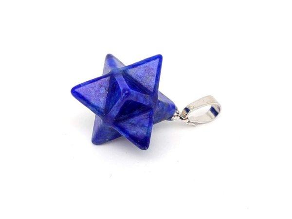 Merkaba medál Lapis lazuli 2x2cm