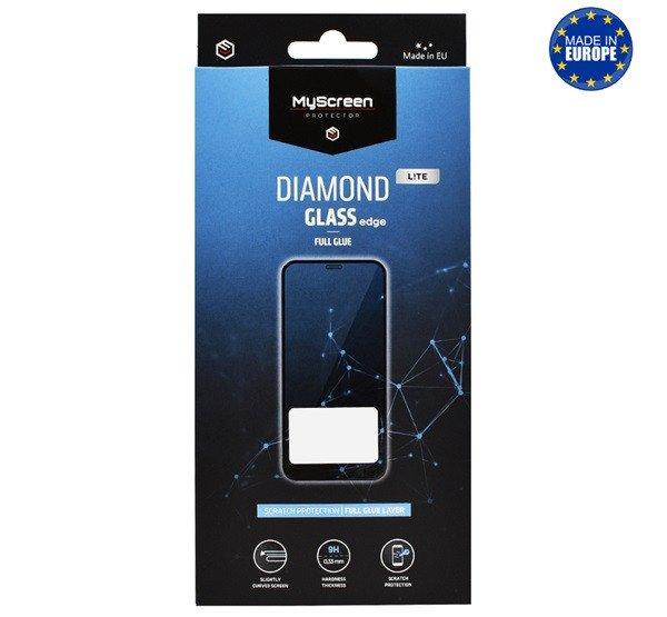 MYSCREEN DIAMOND GLASS LITE EDGE képernyővédő üveg (2.5D full glue, íves,
karcálló, 0.33 mm, 9H) FEKETE Xiaomi Poco X3 Pro, Xiaomi Poco X3 NFC