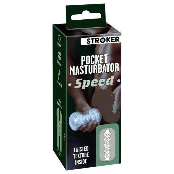 STROKER Speed - műpopsi maszturbátor (átlátszó)