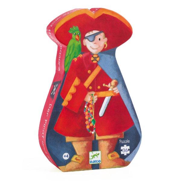 Formadobozos puzzle - Kalózok kincse, 36 db-os - The pirate and his treasure