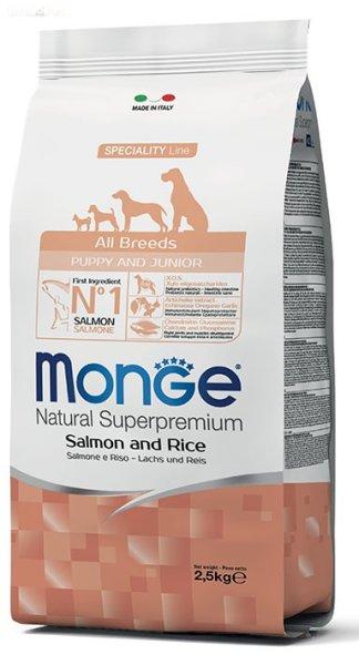 Monge Dog PUPPY&JUNIOR SALMON Lazac/Rizs 15kg