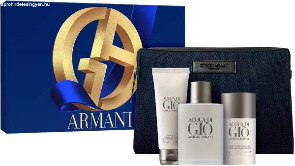 Giorgio Armani Acqua Di Gio Pour Homme - EDT 100 ml + tusfürdő 75 ml
+ szilárd dezodor 75 ml + kozmetikai táska