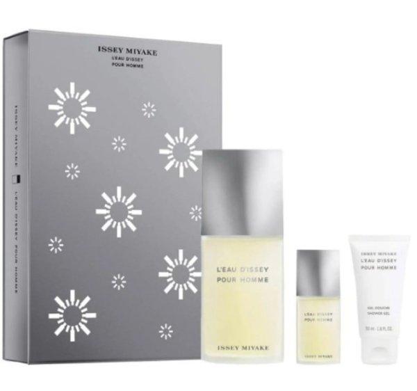 Issey Miyake L'Eau D'Issey Pour Homme - EDT 125 ml + tusfürdő 50 ml +
EDT 15 ml