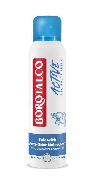 Borotalco Friss dezodor tengeri sóval Active (Deo Spray) 150 ml