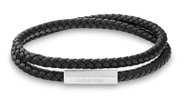 Calvin Klein Stílusos férfi bőr karkötő 35100017