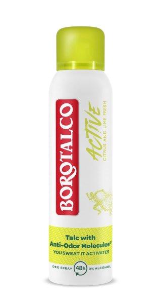 Borotalco Dezodor spray citrus illattal Active (Deo Spray) 150 ml