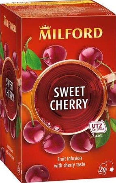 Gyümölcstea, 20x2,5 g, MILFORD "Sweet cherry", cseresznye