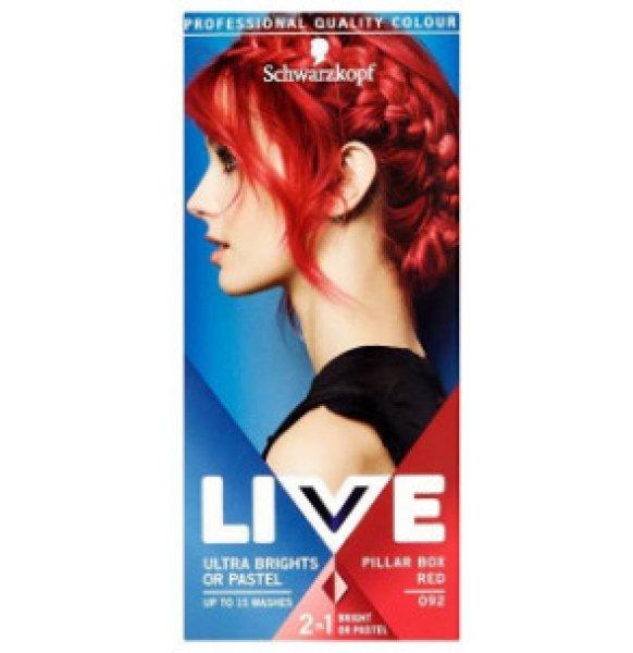 Schwarzkopf Live Color hajszínező 92 Piros