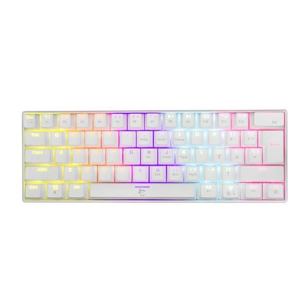 White Shark GK-2022W Shinobi Brown Switches Mechanical 60% Gaming Keyboard White
US