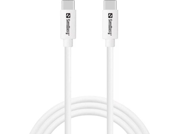 Sandberg USB-C Charge Cable 65W 1m White