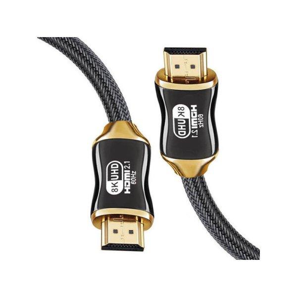 HDMI 2.1 videó kábel Ultra High Speed 8K 60Hz 4K 120Hz HQ arany 2m