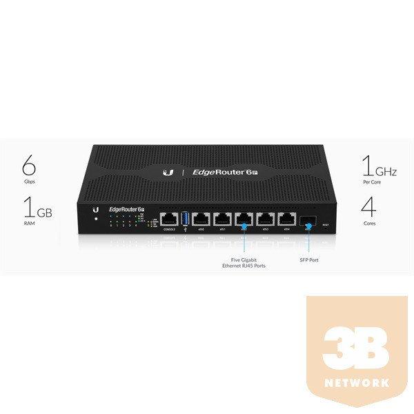 Ubiquiti Edge Router ER-6P - 5 Port GbE Router with 1 SFP Port, 5x24V passive
PoE