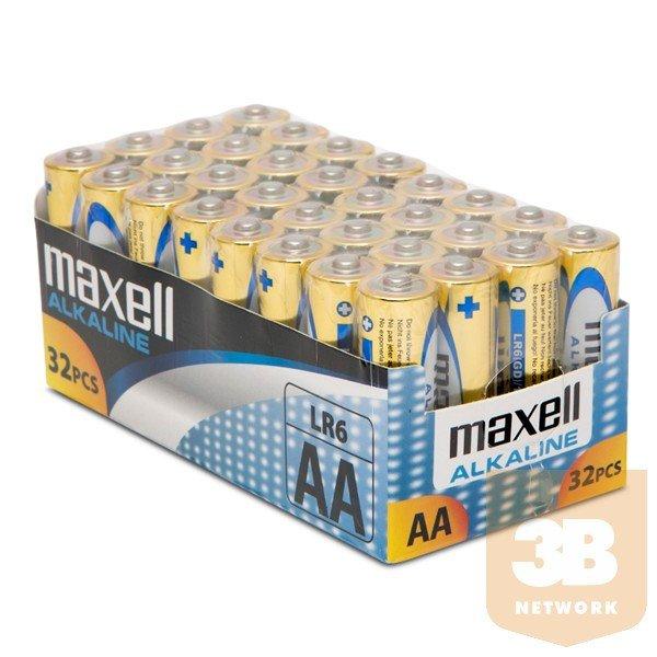 Maxell Elem - Alkáli elem, 32db AA (LR6), 1,5V (no mercury)