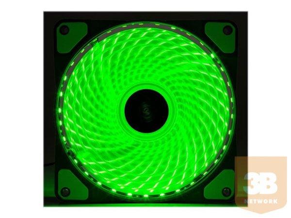 AKYGA System Fan AW-12E-BG 120mm 33 LED green Molex