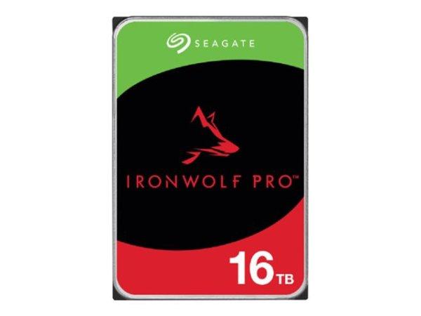 SEAGATE Ironwolf PRO Enterprise NAS HDD 16TB 7200rpm 6Gb/s SATA 256MB cache
8.9cm 3.5inch 24x7 for NAS RAID Rackmount systems BLK