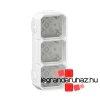 Legrand Plexo 55 falon kvli 3-as doboz, membrnos, fehr, 
