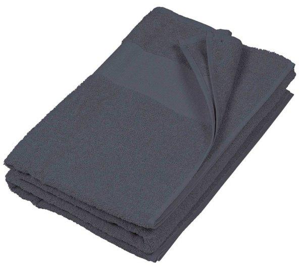 Uniszex pamut strandtörölköző, Kariban KA111, Dark Grey-100X150