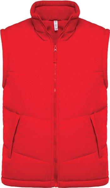 Uniszex unisex mellény polár béléssel, Kariban KA6118, Red-XL