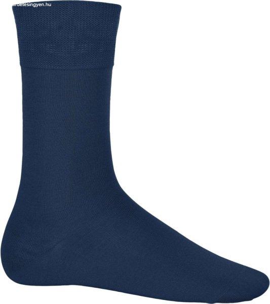 Uniszex mélybordás férfi zokni, Kariban KA813, Navy-39/42