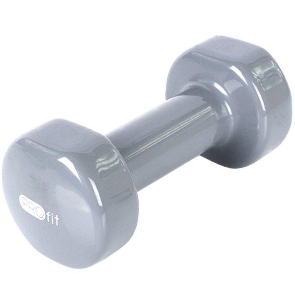 Kézisúlyzó vinyl 2x3 kg szürke PRO-Fit