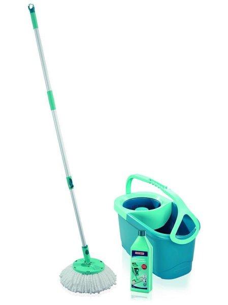 Tisztítókészlet LEIFHEIT 55414 Rotation Disc Mop Ergo + Power tisztító,
padlótörlő + vödör