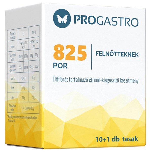 Progastro 825 por felnőtteknek élőflórát tartalmazó étrend-kiegészítő
készítmény 10+1 db tasak