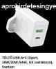TLT USB-A+C (2port, 18W/20W,fehr, UK csatlakoz), Vention
