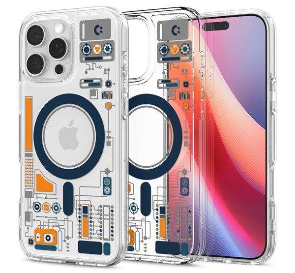 SPIGEN ULTRA HYBRID MAG ANALOGUE műanyag telefonvédő (ütésállóság,
légpárnás keret, MagSafe) ÁTLÁTSZÓ Apple iPhone 16 Pro Max